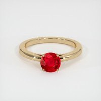 1.20 Ct. Ruby Ring, 18K Yellow Gold 1