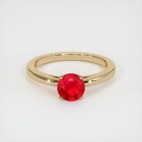 1.20 Ct. Ruby Ring, 18K Yellow Gold 1