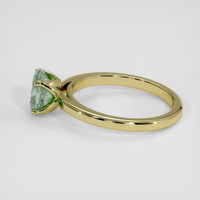 1.51 Ct. Bluish Green Sapphire Ring, 18K Yellow Gold 4