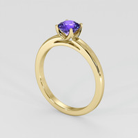 1.03 Ct. Purple Sapphire Ring, 18K Yellow Gold 2