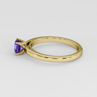 1.03 Ct. Purple Sapphire Ring, 18K Yellow Gold 4