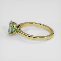 1.55 Ct. Green Sapphire Ring, 18K Yellow Gold 4