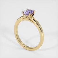 0.62 Ct. Sapphire Ring, 18K Yellow Gold 2