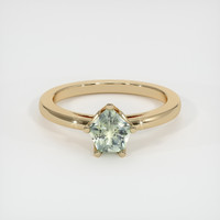 0.81 Ct. Sapphire Ring, 18K Yellow Gold 1