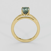 1.71 Ct. Green Sapphire Ring, 18K Yellow Gold 3