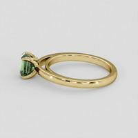 1.37 Ct. Green Sapphire Ring, 18K Yellow Gold 4