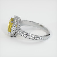 3.05 Ct. Yellow Sapphire Ring, Platinum 950 4