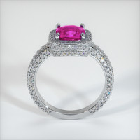 2.44 Ct. Pink Sapphire Ring, 10K White Gold 3