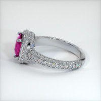2.44 Ct. Pink Sapphire Ring, 10K White Gold 4