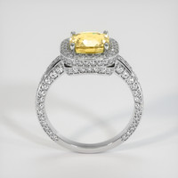 3.17 Ct. Yellow Sapphire Ring, 14K White Gold 3
