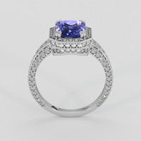 2.39 Ct. Purplish Blue Sapphire Ring, 14K White Gold 3