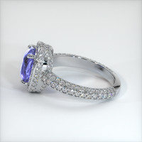 3.00 Ct. Color Change Sapphire Ring, 18K White Gold 4