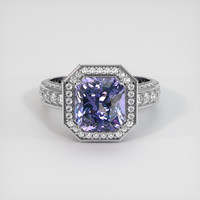 4.14 Ct. Gemstone Ring, 18K White Gold 1