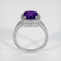 4.07 Ct. Color Change Sapphire Ring, 18K White Gold 3