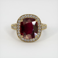 7.02 Ct. Ruby Ring, 10K Yellow Gold 1
