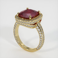 7.02 Ct. Ruby Ring, 10K Yellow Gold 2