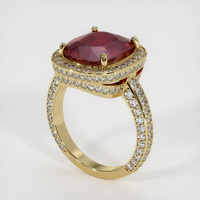 7.02 Ct. Ruby Ring, 14K Yellow Gold 2