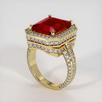 6.23 Ct. Ruby Ring, 14K Yellow Gold 2