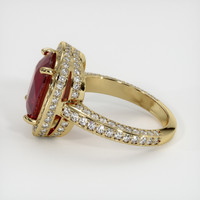 7.02 Ct. Ruby Ring, 18K Yellow Gold 4