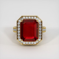 6.23 Ct. Ruby Ring, 18K Yellow Gold 1