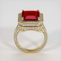 6.23 Ct. Ruby Ring, 18K Yellow Gold 3