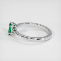 0.25 Ct. Emerald Ring, Platinum 950 4