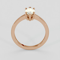 1.26 Ct. Yellow Sapphire Ring, 18K Rose Gold 3