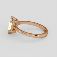 1.26 Ct. Yellow Sapphire Ring, 18K Rose Gold 4