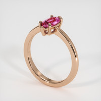 0.90 Ct. Sapphire Ring, 18K Rose Gold 2
