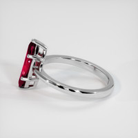 1.39 Ct. Ruby Ring, 14K White Gold 4