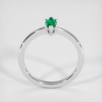 0.25 Ct. Emerald Ring, 18K White Gold 3