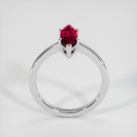 1.39 Ct. Ruby Ring, 18K White Gold 3