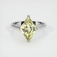 3.20 Ct. Sapphire Ring, 18K White Gold 1