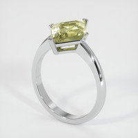 3.20 Ct. Sapphire Ring, 18K White Gold 2