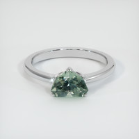 1.20 Ct. Sapphire Ring, 18K White Gold 1