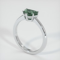 1.20 Ct. Sapphire Ring, 18K White Gold 2