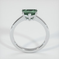 1.20 Ct. Green Sapphire Ring, 18K White Gold 3
