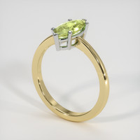 1.09 Ct. Gemstone Ring, 14K White & Yellow 2