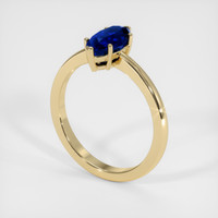 2.04 Ct. Blue Sapphire Ring, 10K Yellow Gold 2