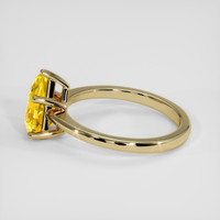 1.84 Ct. Orangish Yellow Sapphire Ring, 14K Yellow Gold 4