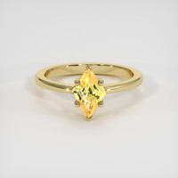 1.24 Ct. Yellow Sapphire Ring, 14K Yellow Gold 1