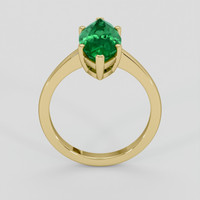 3.07 Ct. Emerald Ring, 18K Yellow Gold 3