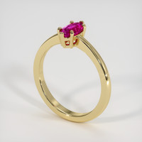 0.78 Ct. Sapphire Ring, 18K Yellow Gold 2