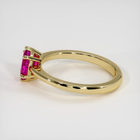 0.78 Ct. Sapphire Ring, 18K Yellow Gold 4