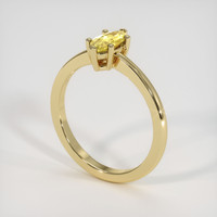 0.59 Ct. Sapphire Ring, 18K Yellow Gold 2
