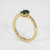 0.79 Ct. Sapphire Ring, 18K Yellow Gold 2