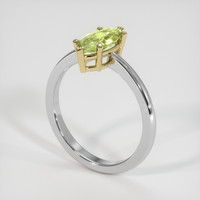 1.09 Ct. Gemstone Ring, 14K Yellow & White 2