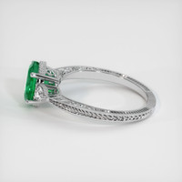 1.21 Ct. Emerald Ring, Platinum 950 4