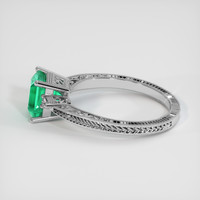 1.46 Ct. Emerald Ring, Platinum 950 4