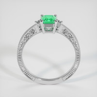 0.59 Ct. Emerald Ring, Platinum 950 3